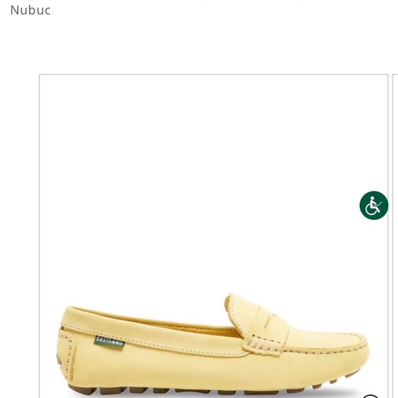 “Eastland” Patricia penny loafer driving moc; yellow nubuc; size 7; NWOT - Picture 3 of 13